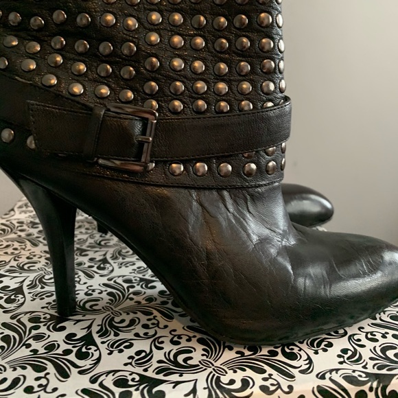 Enzo leather Studded bootie - Picture 4 of 5